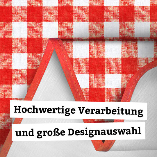 Tischdecke Manhattan Avanti rot-weiß image number null